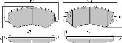 FREMAX FBP-1239 - Kit de plaquettes de frein, frein à disque cwaw.fr