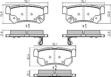 FREMAX FBP-1797 - Kit de plaquettes de frein, frein à disque cwaw.fr