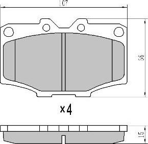 AISIN SN237 - Kit de plaquettes de frein, frein à disque cwaw.fr