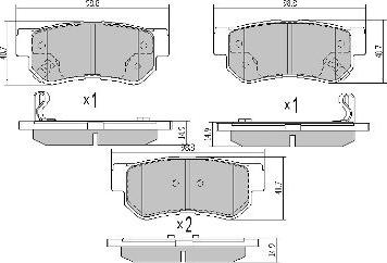 FREMAX FBP-1741 - Kit de plaquettes de frein, frein à disque cwaw.fr