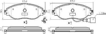 FREMAX FBP-1742 - Kit de plaquettes de frein, frein à disque cwaw.fr