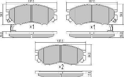 FREMAX FBP-1756 - Kit de plaquettes de frein, frein à disque cwaw.fr