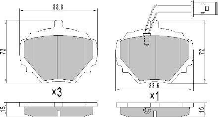 FREMAX FBP-1751 - Kit de plaquettes de frein, frein à disque cwaw.fr