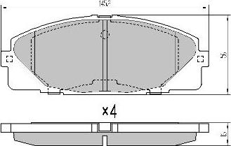 FREMAX FBP-1761 - Kit de plaquettes de frein, frein à disque cwaw.fr