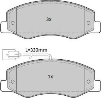 Valeo 302436 - Kit de plaquettes de frein, frein à disque cwaw.fr