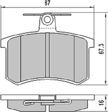 FREMAX FBP-1767 - Kit de plaquettes de frein, frein à disque cwaw.fr