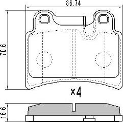 FREMAX FBP-1709 - Kit de plaquettes de frein, frein à disque cwaw.fr