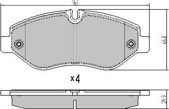 FREMAX FBP-1715 - Kit de plaquettes de frein, frein à disque cwaw.fr