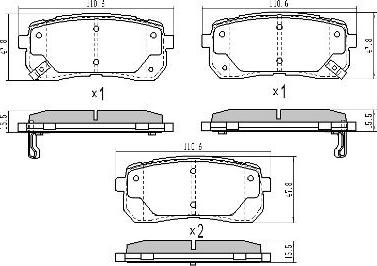 FREMAX FBP-1712 - Kit de plaquettes de frein, frein à disque cwaw.fr