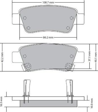 FREMAX FBP-1717 - Kit de plaquettes de frein, frein à disque cwaw.fr