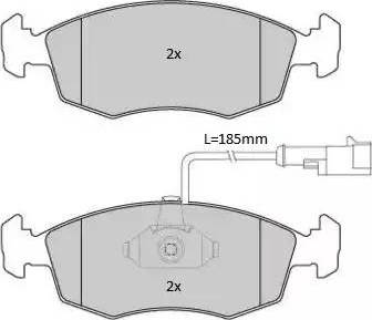 HELLA 71738152 - Kit de plaquettes de frein, frein à disque cwaw.fr