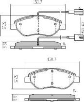 FREMAX FBP-1782 - Kit de plaquettes de frein, frein à disque cwaw.fr