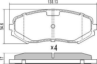 FREMAX FBP-1735 - Kit de plaquettes de frein, frein à disque cwaw.fr