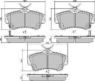 FREMAX FBP-1729 - Kit de plaquettes de frein, frein à disque cwaw.fr