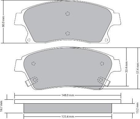 FREMAX FBP-1724 - Kit de plaquettes de frein, frein à disque cwaw.fr