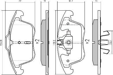 FREMAX FBP-1720 - Kit de plaquettes de frein, frein à disque cwaw.fr