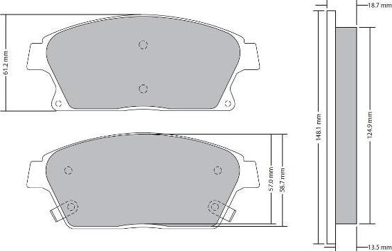 FREMAX FBP-1723 - Kit de plaquettes de frein, frein à disque cwaw.fr