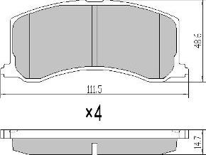 FREMAX FBP-1775 - Kit de plaquettes de frein, frein à disque cwaw.fr