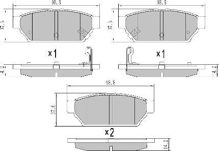 FREMAX FBP-1771 - Kit de plaquettes de frein, frein à disque cwaw.fr