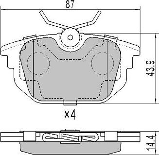 FREMAX FBP-1778 - Kit de plaquettes de frein, frein à disque cwaw.fr