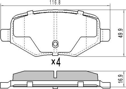 FREMAX FBP-2518 - Kit de plaquettes de frein, frein à disque cwaw.fr