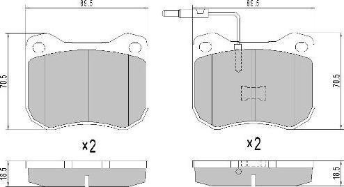 FREMAX FBP-2653 - Kit de plaquettes de frein, frein à disque cwaw.fr