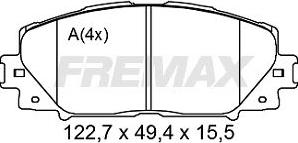 FREMAX FBP-2619 - Kit de plaquettes de frein, frein à disque cwaw.fr