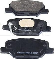 FREMAX FBP-2612 - Kit de plaquettes de frein, frein à disque cwaw.fr