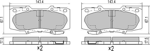 FREMAX FBP-2069 - Kit de plaquettes de frein, frein à disque cwaw.fr