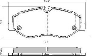 FREMAX FBP-2009 - Kit de plaquettes de frein, frein à disque cwaw.fr