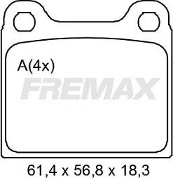 FREMAX FBP-2006 - Kit de plaquettes de frein, frein à disque cwaw.fr