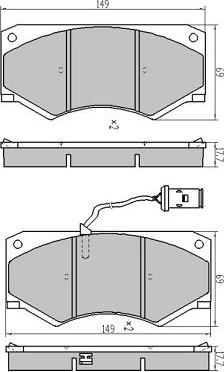 FREMAX FBP-2071 - Kit de plaquettes de frein, frein à disque cwaw.fr