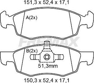 FREMAX FBP-2142 - Kit de plaquettes de frein, frein à disque cwaw.fr