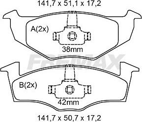 FREMAX FBP-2109 - Kit de plaquettes de frein, frein à disque cwaw.fr