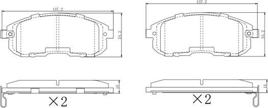 FREMAX FBP-2132 - Kit de plaquettes de frein, frein à disque cwaw.fr