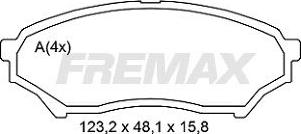 FREMAX FBP-2247 - Kit de plaquettes de frein, frein à disque cwaw.fr