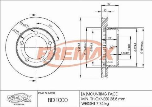 FREMAX FWI-5095 - Contact d'avertissement, usure des plaquettes de frein cwaw.fr