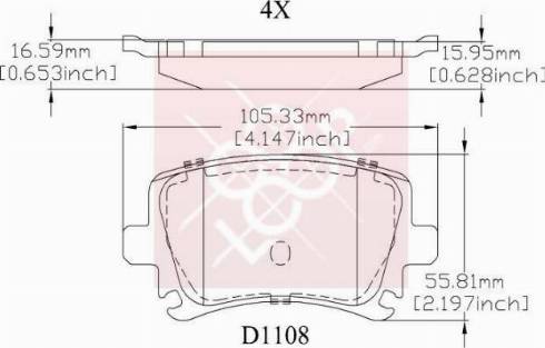 Friction Master MKD1108 - Kit de plaquettes de frein, frein à disque cwaw.fr