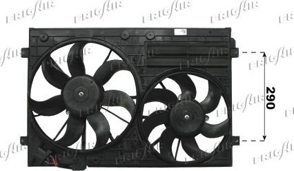 Frigair 0510.2020 - Ventilateur, refroidissement du moteur cwaw.fr