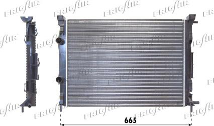 Frigair 0109.3090 - Radiateur, refroidissement du moteur cwaw.fr