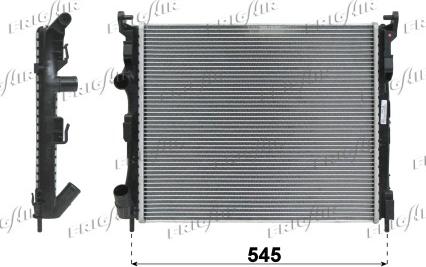 Frigair 0109.3093 - Radiateur, refroidissement du moteur cwaw.fr