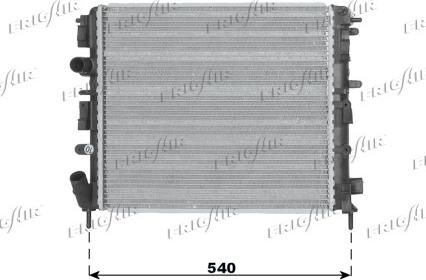 Frigair 0109.3074 - Radiateur, refroidissement du moteur cwaw.fr