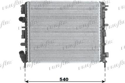 Frigair 0109.3078 - Radiateur, refroidissement du moteur cwaw.fr