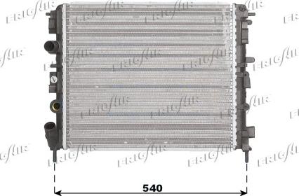 Frigair 0109.3073 - Radiateur, refroidissement du moteur cwaw.fr