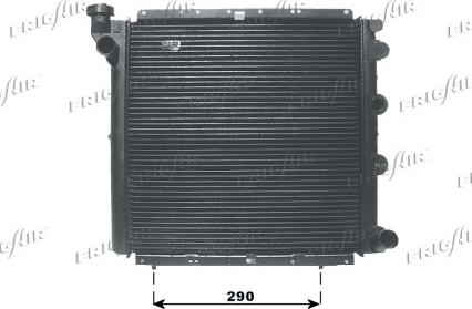 Frigair 0109.2025 - Radiateur, refroidissement du moteur cwaw.fr