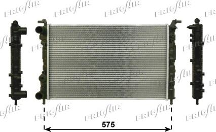 Frigair 0104.3091 - Radiateur, refroidissement du moteur cwaw.fr