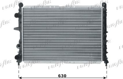 Frigair 0104.3068 - Radiateur, refroidissement du moteur cwaw.fr