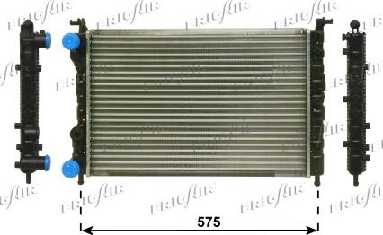 Frigair 0104.3063 - Radiateur, refroidissement du moteur cwaw.fr