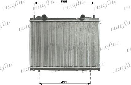 Frigair 0104.3085 - Radiateur, refroidissement du moteur cwaw.fr