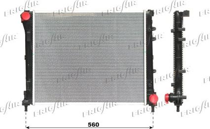 Frigair 0104.3134 - Radiateur, refroidissement du moteur cwaw.fr